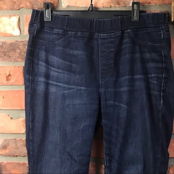 Eileen Fisher Stretch Organic Cotton Jeans Pull-On Minimalist Pants Denim Slim S - Picture 6 of 15